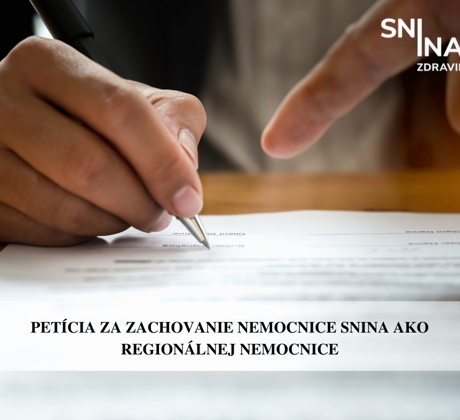 Petícia za zachovanie Nemocnice Snina ako regionálnej nemocnice